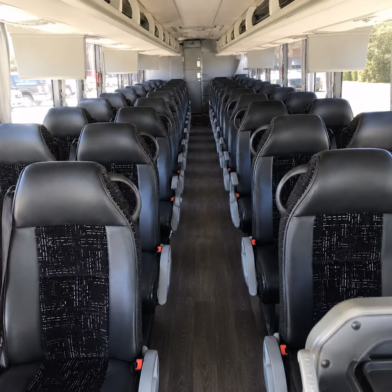 hampton charter bus services interior